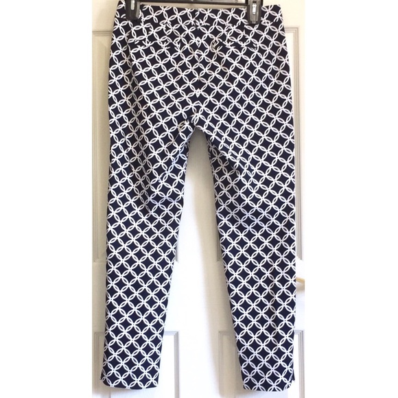 Crown & ivy Geo Print Ankle Length Trousers - Picture 3 of 10